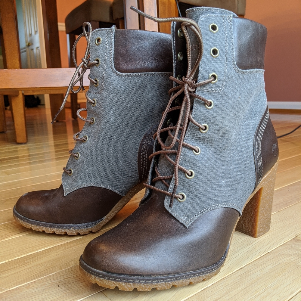 NWOT Timberland Glancy Heeled Boots W10 (Box Incl)